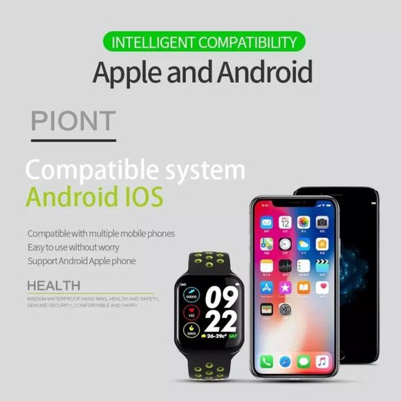 Smart Watch-Silver Watch w/White and Black Band - Picture 8 of 10